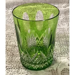 Nachtmann Traube Green Crystal Whiskey 4” Lowball Glass